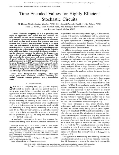File:Najafi Jamali Zavareh Lilja Riedel Bazargan Harjani Time Encoded Values for Highly Efficient Stochastic Circuits.pdf